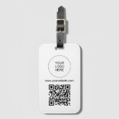 QR-Code-Scan-Strichcode Hochladen der Logo-Website Gepäckanhänger (Vorderseite Vertikal)