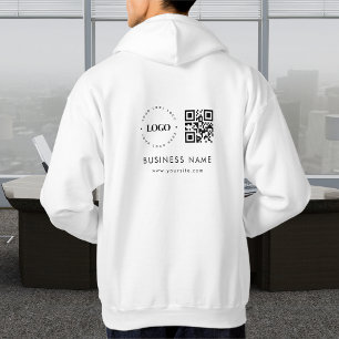 QR Code Scan & Text für benutzerdefinierte Unterne Hoodie