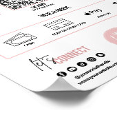 QR Code Scan to Pay Payment Zeichen Venmo, Cashapp Poster (Ecke)