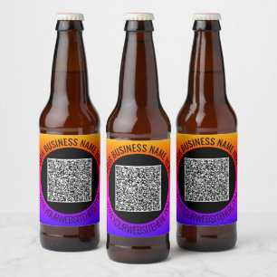 QR-Code-Scan und benutzerdefinierte Text-Flaschenm Bierflaschenetikett