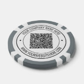 QR-Code-Scan- und benutzerdefinierte Text-Geschäft Pokerchips (Einzeln)