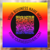 QR-Code-Scan und benutzerdefinierte Textfensterkla Fensteraufkleber (Blatt 2)