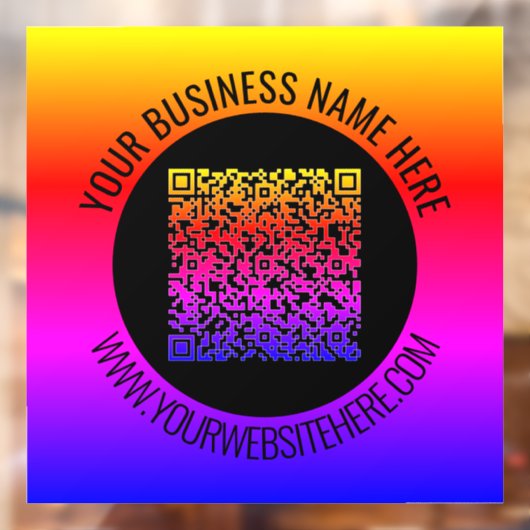 QR-Code-Scan und benutzerdefinierte Textfensterkla Fensteraufkleber (Blatt 2)