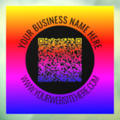 QR-Code-Scan und benutzerdefinierte Textfensterkla Fensteraufkleber (Blatt 3)