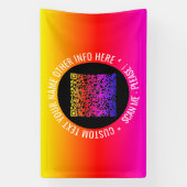 QR-Code-Scan und benutzerdefinierter Text-Banner Banner (Vertikal)