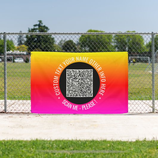 QR-Code-Scan und benutzerdefinierter Text-Banner Banner (InSitu)