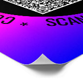 QR-Code-Scan und benutzerdefiniertes Textposter Poster (Ecke)
