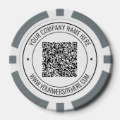 QR-Code-Scan und Chips für kundenspezifische Busin (Vorderseite)