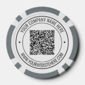QR-Code-Scan und Chips für kundenspezifische Busin (Rückseite)