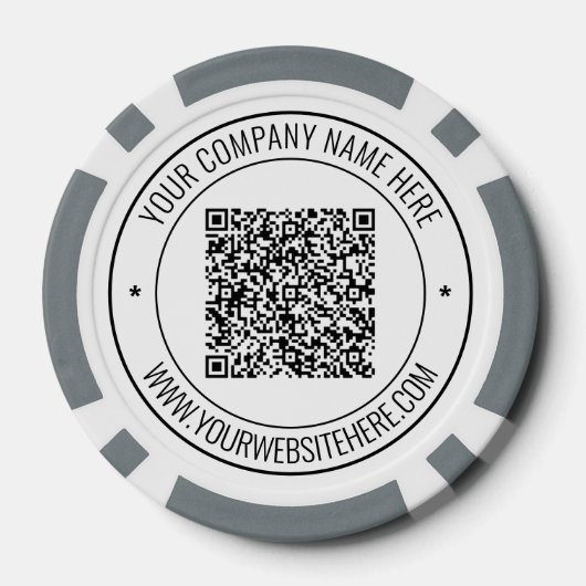 QR-Code-Scan und Chips für kundenspezifische Busin (Rückseite)