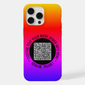 QR-Code-Scan und iPhone-Fall mit benutzerdefiniert iPhone Hülle (Rückseite)