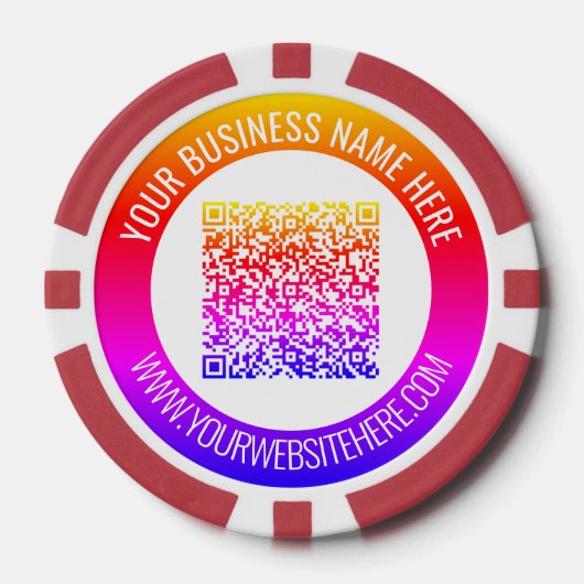 QR-Code-Scan und Poker-Chips für benutzerdefiniert Pokerchips (Vorderseite)