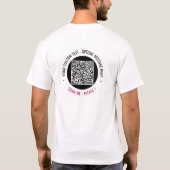 QR-Code-Scan und T - Shirt für benutzerdefinierten (Rückseite)