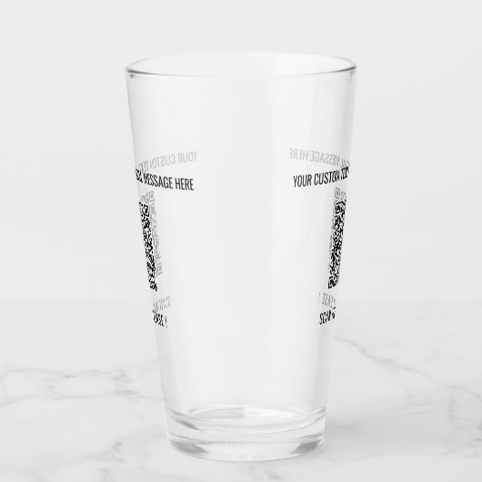 QR Code Scan Werbeglas Ihren Text und Farbe Glas (Rechts)