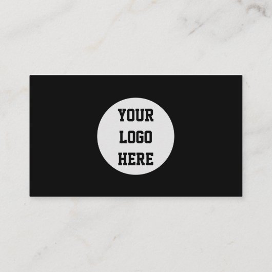 QR Code Scannable Black Beruflich Visitenkarte (Rückseite)