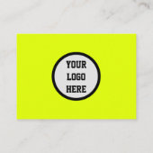 QR Code Scannable Fluoreszenzgelb Visitenkarte (Rückseite)