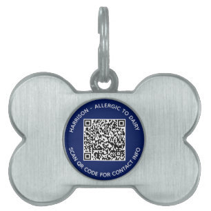 QR Code scannable kontaktlose Informationen benutz Tiermarke