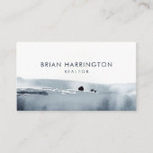 QR-Code Scannable Minimalistisch Soft Gray Waterco Visitenkarte (Vorderseite)