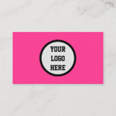 QR Code Scannable Pink Magenta Visitenkarte (Rückseite)