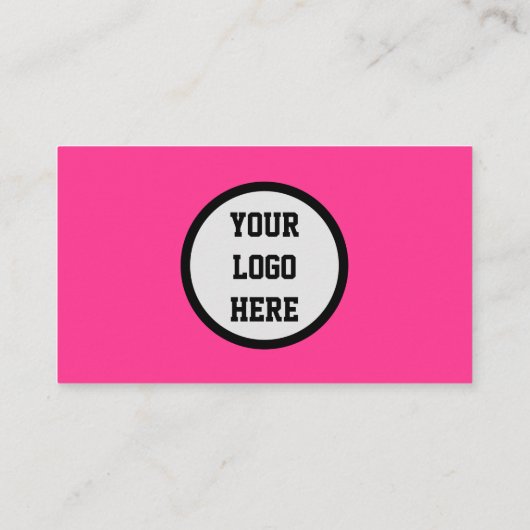 QR Code Scannable Pink Magenta Visitenkarte (Rückseite)