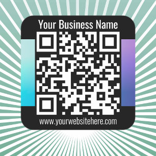 QR-CODE SCANNBAR ERSTELLEN SOFORT QUADRATISCHER AUFKLEBER