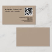 QR-Code scannbar Minimalistisch anpassbar Visitenkarte (Vorne/Hinten)