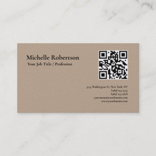 QR-Code scannbar minimalistisches Design anpassbar Visitenkarte