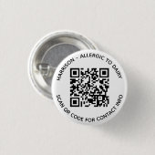 QR-Code scannbarer kontaktloser Info-benutzerdefin Button (Vorne & Hinten)