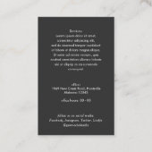 Qr-Code scannbarer Strichcode Modernes Logo Foto Visitenkarte (Rückseite)