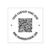QR-Code scannen benutzerdefinierte Text-Round-Rubb Gummistempel (Prägung)