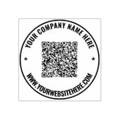 QR-Code scannen benutzerdefinierte Text-Round-Rubb Gummistempel (Prägung)