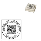 QR-Code scannen benutzerdefinierte Text-Round-Rubb Gummistempel (Stempel)