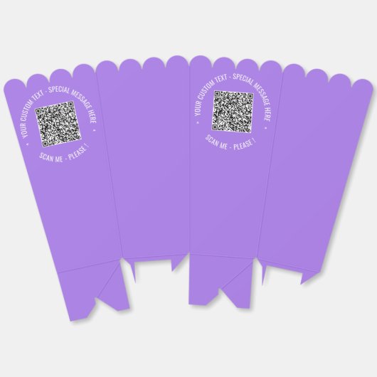 QR-Code Scannen benutzerdefinierter Text- und Farb Geschenkschachtel (Ungeklappt)