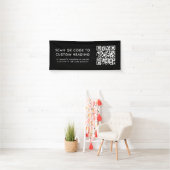 QR-Code | Scannen Sie mich Moderne stilvolle Black Banner (Insitu)