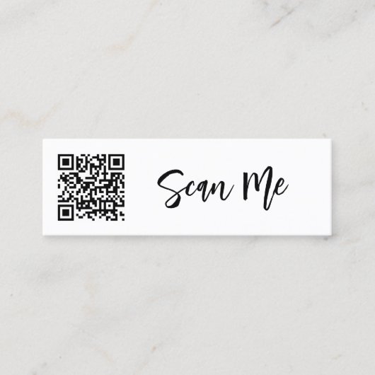 QR-Code Scannen Sie mir Venmo Beruflich kleine Unt Mini Visitenkarte (Vorderseite)