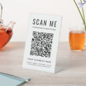 QR-Code scannen Sockelschild (In SItu)