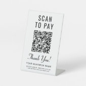 QR-Code scannen Sockelschild (Vorderseite)