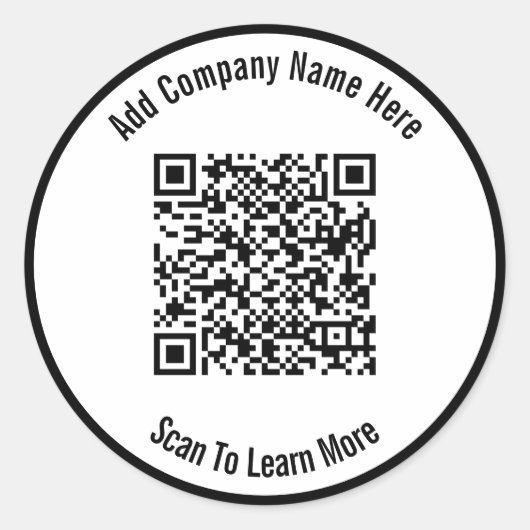 QR-Code scannen, um mehr zu erfahren Runder Aufkleber (Vorderseite)