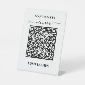 QR-Code scannen, um Scannable Acrylzeichen zu beza Sockelschild (Vorderseite)