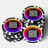 QR-Code scannen und Poker-Chips nach Maß anpassen Pokerchips (Stapel)