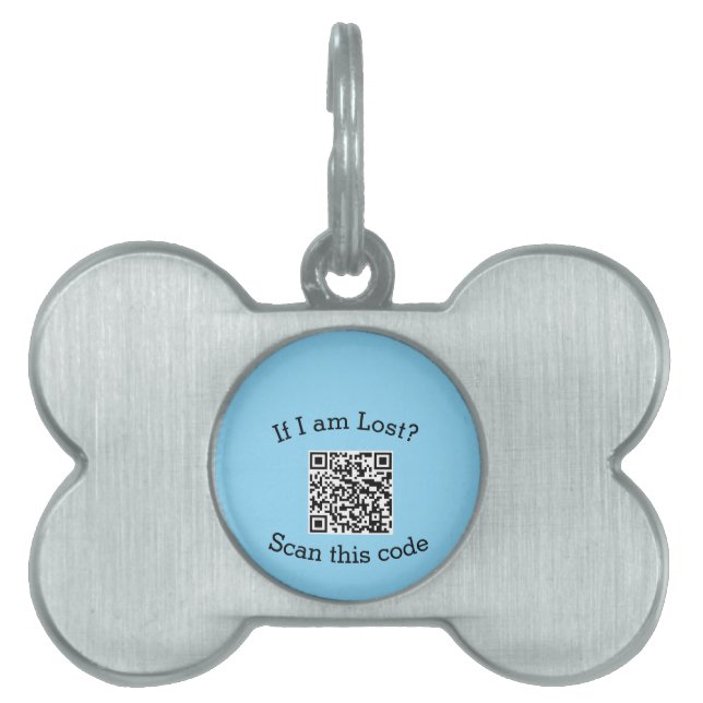 QR-Code scannen verloren gefunden mich Code Hausti Tiermarke (Vorderseite)