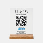 QR-Code scannen | Zahlung von Venmo Acrylschild (Vorderseite)