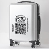 QR-Code-Scanner Berufliches Textgeschäft Aufkleber (Koffer)