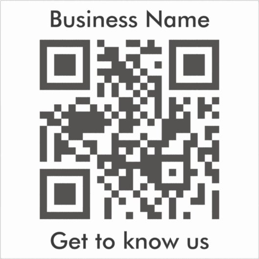 QR-Code-Scanner für benutzerdefinierten Text für d Aufkleber (Vorderseite)