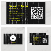 QR-Code-Scannerlogo für coole Maler Visitenkarte