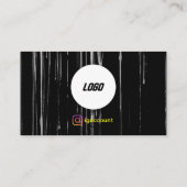 QR-Code-Scannerlogo für coole Maler Visitenkarte (Rückseite)