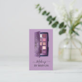 QR-Code-Scannierbar für Gothic Makeup Eyeshadow Visitenkarte (Stehend Vorderseite)