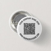 QR-Code-Schaltfläche mit benutzerdefiniertem Text Button (Vorne & Hinten)