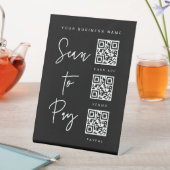 QR-Code Schild Minimal Bar Valet Geschäft Hochzeit (In Situ)