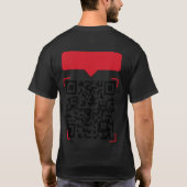 QR-Code schlechte Witze T-Shirt (Rückseite)